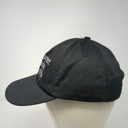 HTT 5 Panel Black One Size Hat Gourmet Dining Services Waiter Logo Strapback