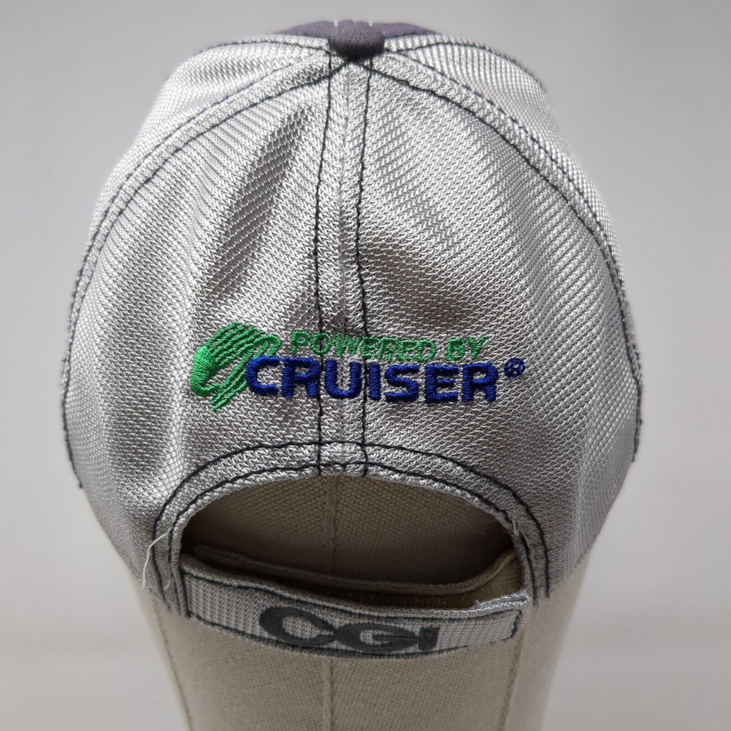 CG Columbia Grain Strapback Hat Gray OSFA Powered By Cruiser 6 Panel