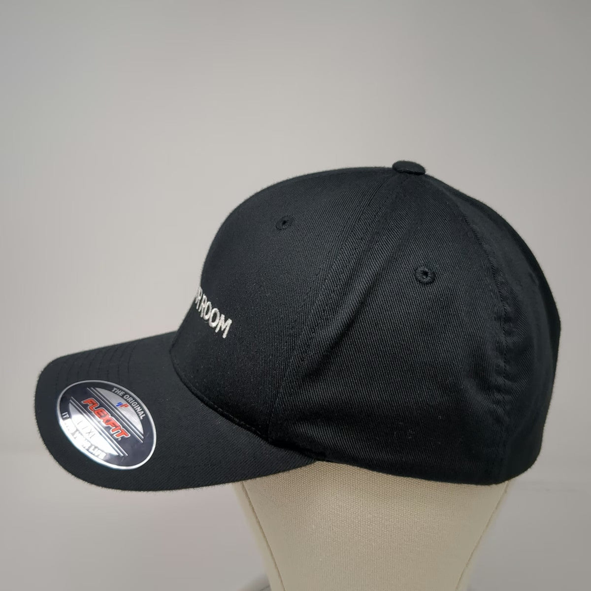 Port Authority Baseball Cap Black XL Live Poker Room Fitted Flexfit Curved Hat