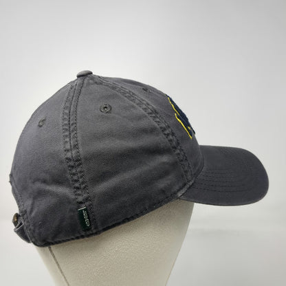 Michigan Wolverines NCAA Legacy Gray Blue Yellow One Size Cap Slideback Logo Hat