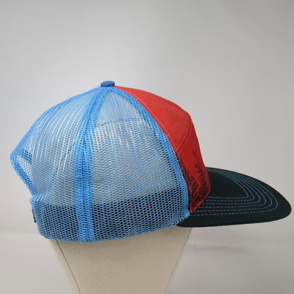 Rossignol Trucker Hat Red One Size Pine Forest Graphic Snapback Flat Brim Ski