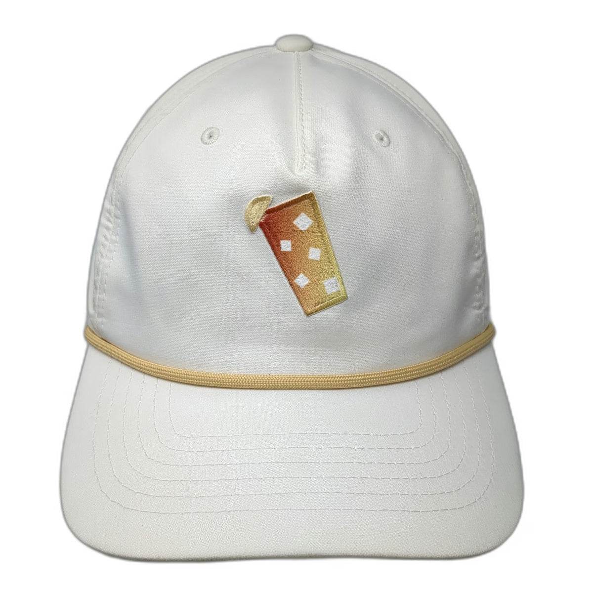 Puma 5 Panel Hat White One Size Arnold Palmer Drink Graphic Rope Pink Underbrim