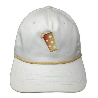Puma 5 Panel Hat White One Size Arnold Palmer Drink Graphic Rope Pink Underbrim