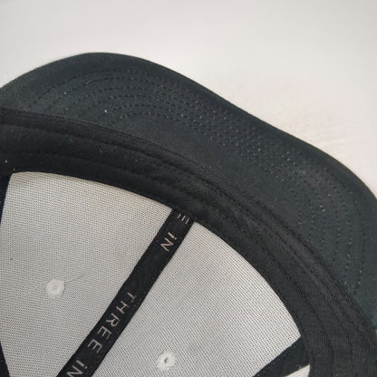 THREE IN Snapback Hat White One Size Martin Guitar Nazareth PA Flat Brim Pick