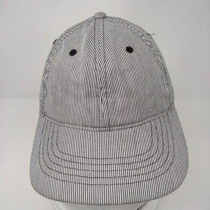 Unbranded Slideback Hat Multi Black White OSFM Striped Blank 6 Panel