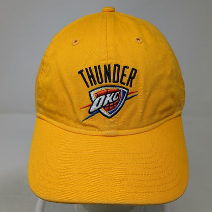 Oklahoma City Thunder NBA Adidas Yellow Baseball Cap One Size Slideback Logo Hat
