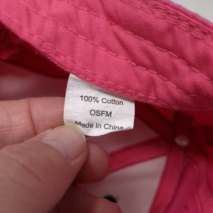 Unbranded Strapback Hat Pink One Size Solid 6 Panel Adjustable Blank
