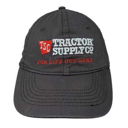 Tractor Supply Co Slideback Hat Gray One Size Embroidered 6 Panel
