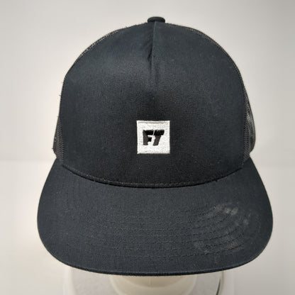Full Tilt Boots Snapback Mesh Back Trucker Hat Black One Size Yupoong