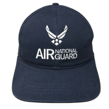 Air National Guard Baseball Cap Blue One Size Fitted GoANG Logo Hat USAF Wings