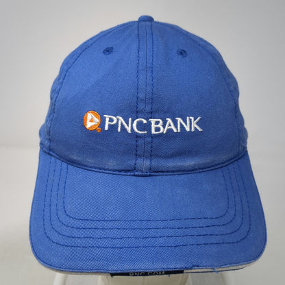 PNC Bank Baseball Cap Blue One Size Adjustable Cotton Sandwich Brim Logo Hat