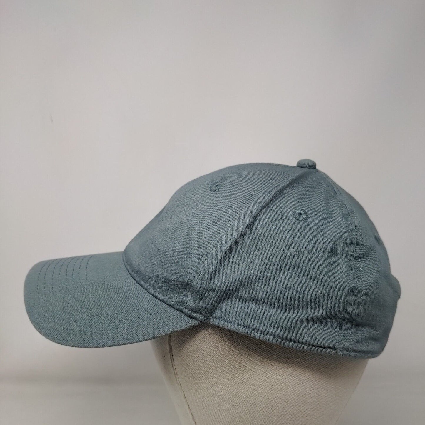 H&M Slideback Hat Greenish-Blue One Size Adjustable Solid 6 Panel Blank