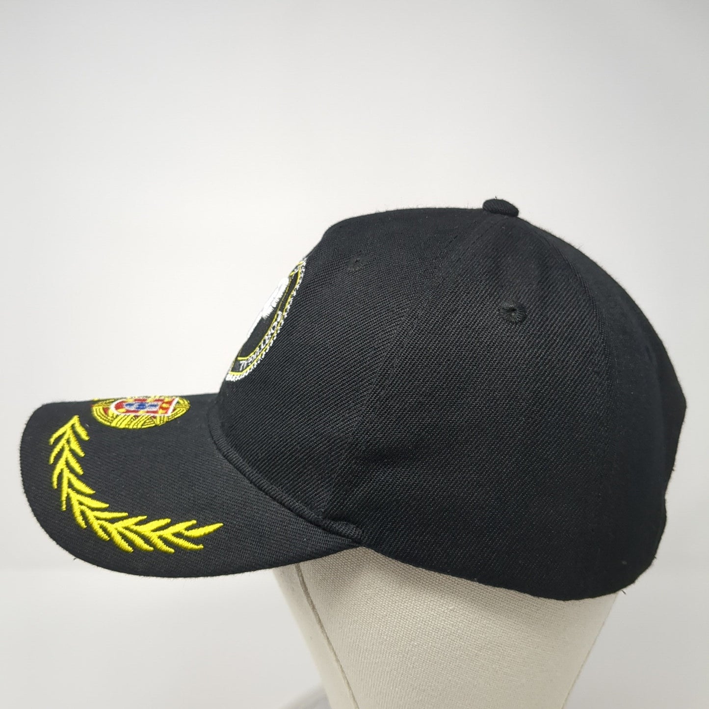 Portugal Strapback Hat Black Embroidered Logo Spell Out Flag Tourist