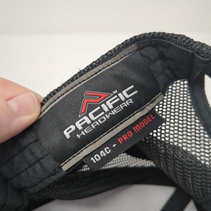 Fusion Snapback Mesh Back Trucker Hat Black One Size Pacific Headwear