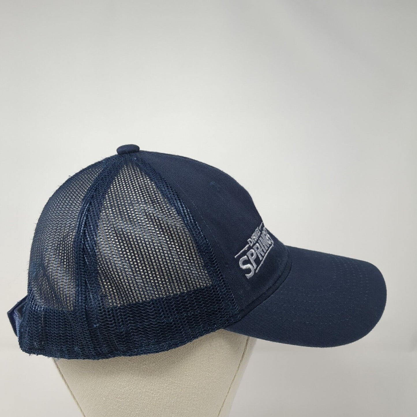 Disney Springs Strapback Trucker Hat Blue One Size Mesh Back Outdoor