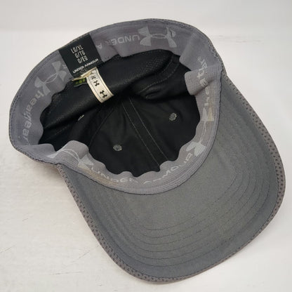 Under Armour Baseball Cap Gray XL Fitted HeatGear Textured Polyester Sport Hat