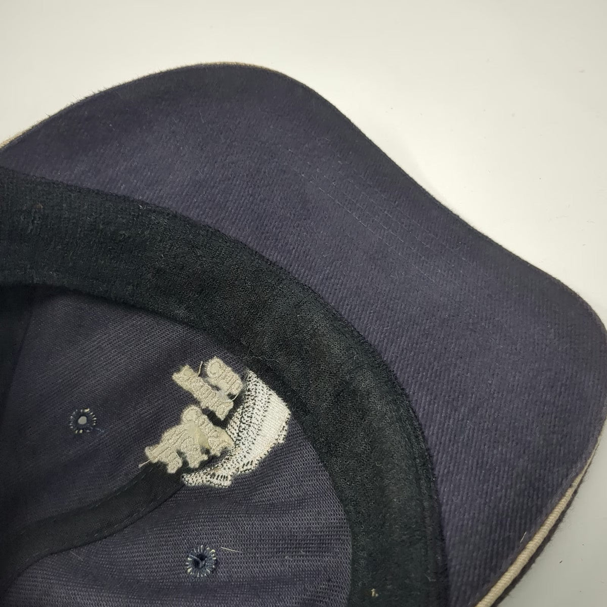 KP Baseball Cap Blue One Size Leather Strap Fishing Club Clubhouse Member Hat