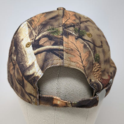 Brown Camo Platt Embroidered Baseball Cap One Size Hat Outdoor Work