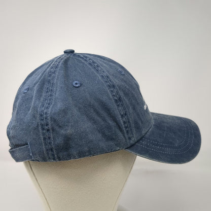 Ahead Baseball Cap Blue One Size Old Silver Beach Cape Cod Strapback Hat Cotton
