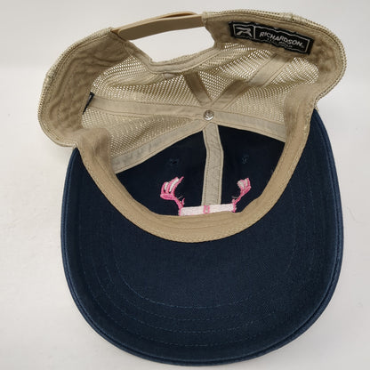 Richardson Snapback Trucker Hat Multi Large Embroidered Logo Mesh Back