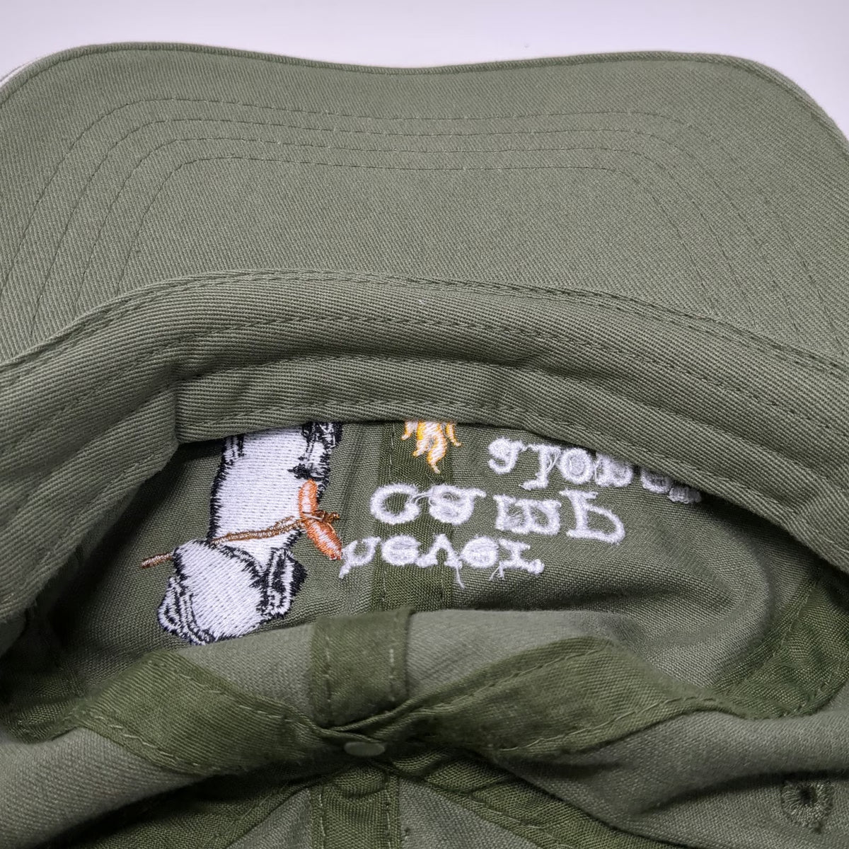 Dog is Good Baseball Cap Green One Size Camp Alone Hot Dog Fire Strapback Hat