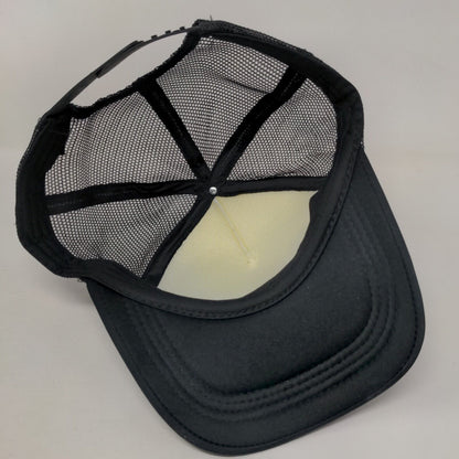 Brooklyn New York Snapback Trucker Hat Black One Size Mesh Back Colorblock