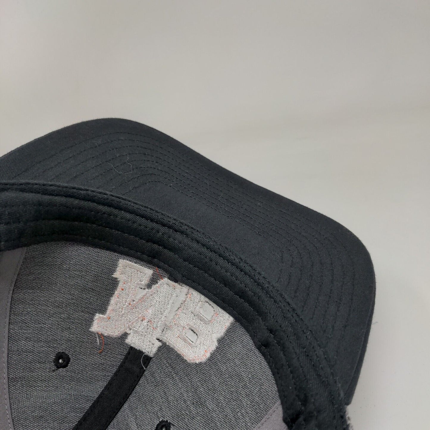 NB Snapback Mesh Back Trucker Hat Black One Size Embroidered Colorblock
