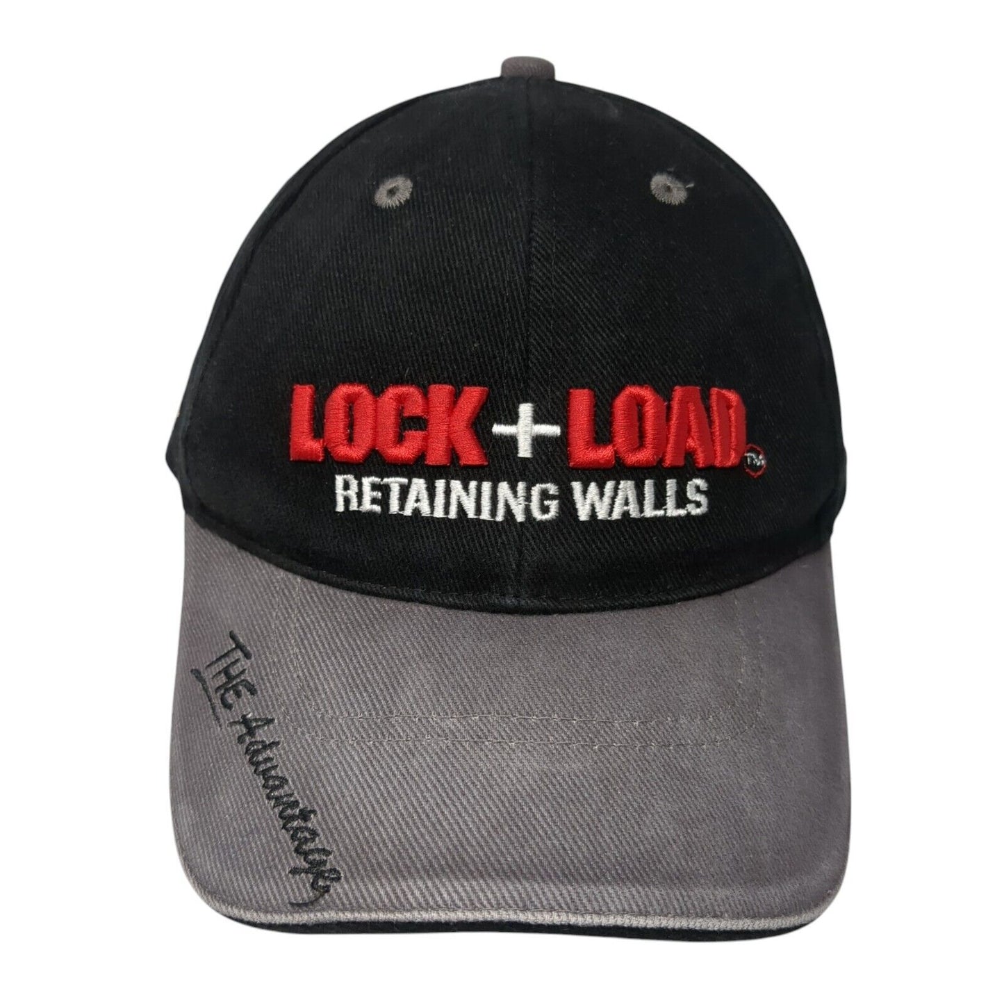 Lock + Load Retaining Walls Slideback Hat Black One Size The Advantage