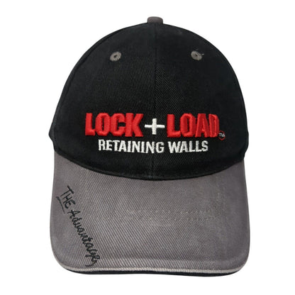 Lock + Load Retaining Walls Slideback Hat Black One Size The Advantage
