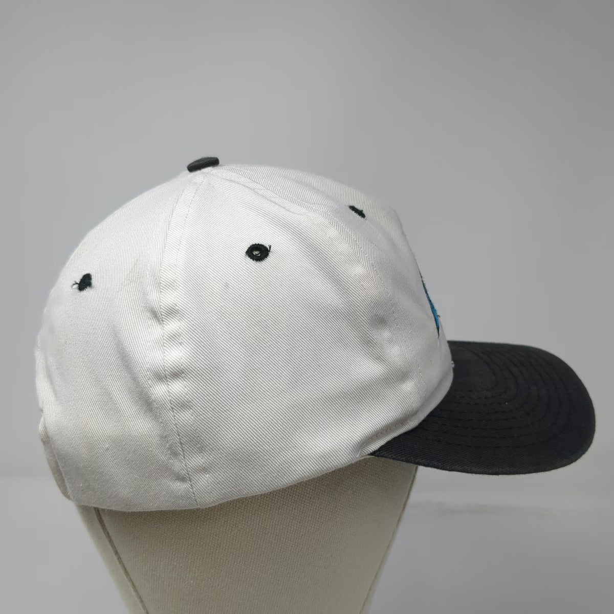 Universal NFL Carolina Panthers Snapback White One Size Hat Green Underbrim
