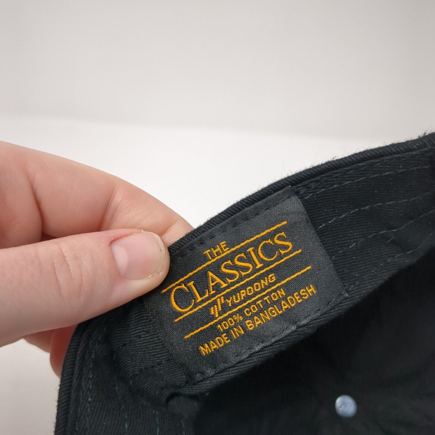 StellarWP Slideback Hat Black One Size Adjustable Embroidered Classics Yupoong