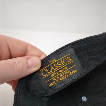 StellarWP Slideback Hat Black One Size Adjustable Embroidered Classics Yupoong