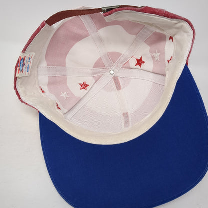USA Flag Stras & Stripes Baseball Cap Multicolor OS Adjustable Patriotic Nissin