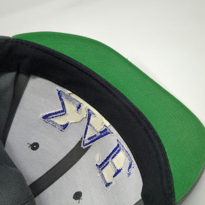Yupoong Snapback Hat Gray One Size Sigma Alpha Epsilon Greek Life Flat Brim