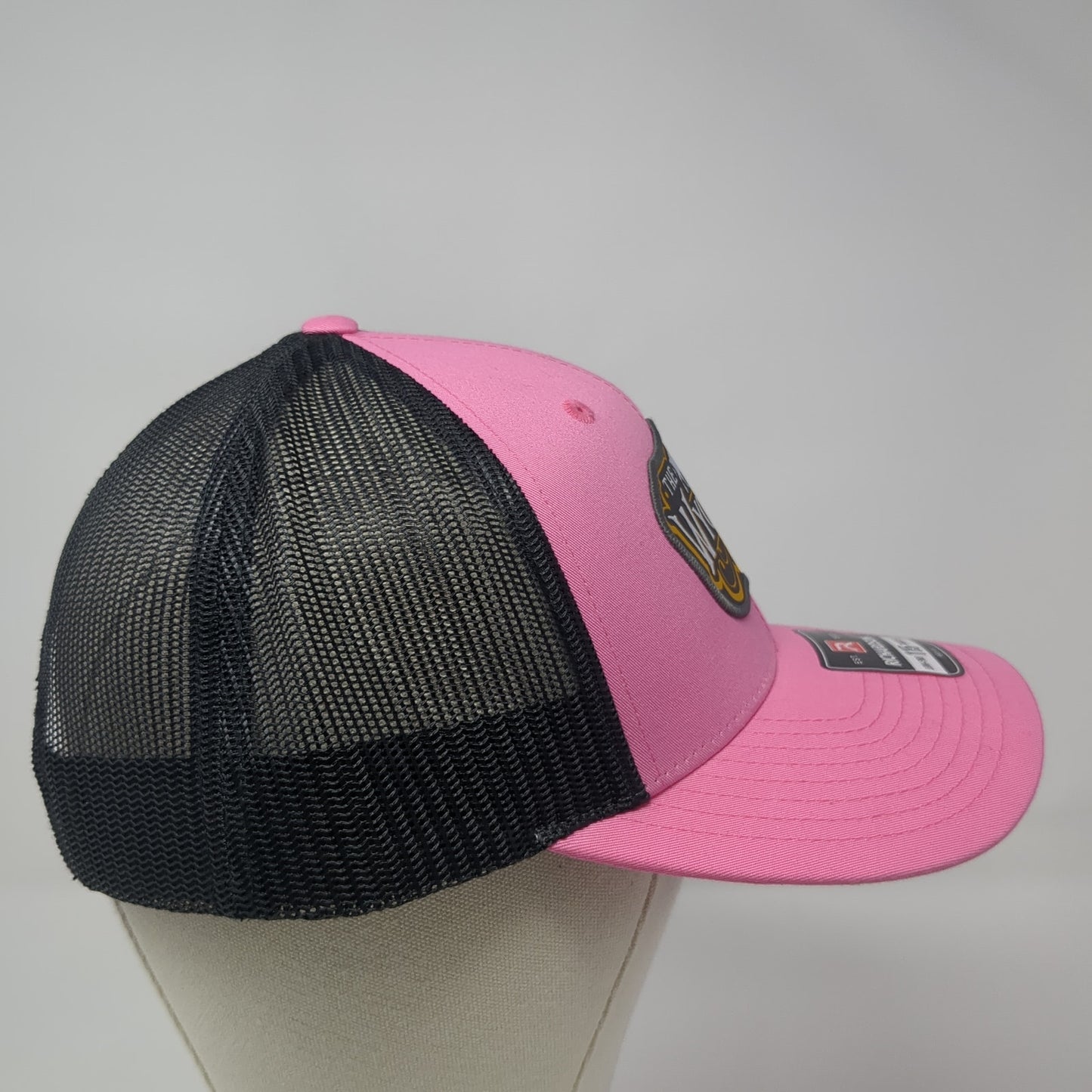 The Wyoming Club Snapback Trucker Hat Pink Large Mesh Back Richardson