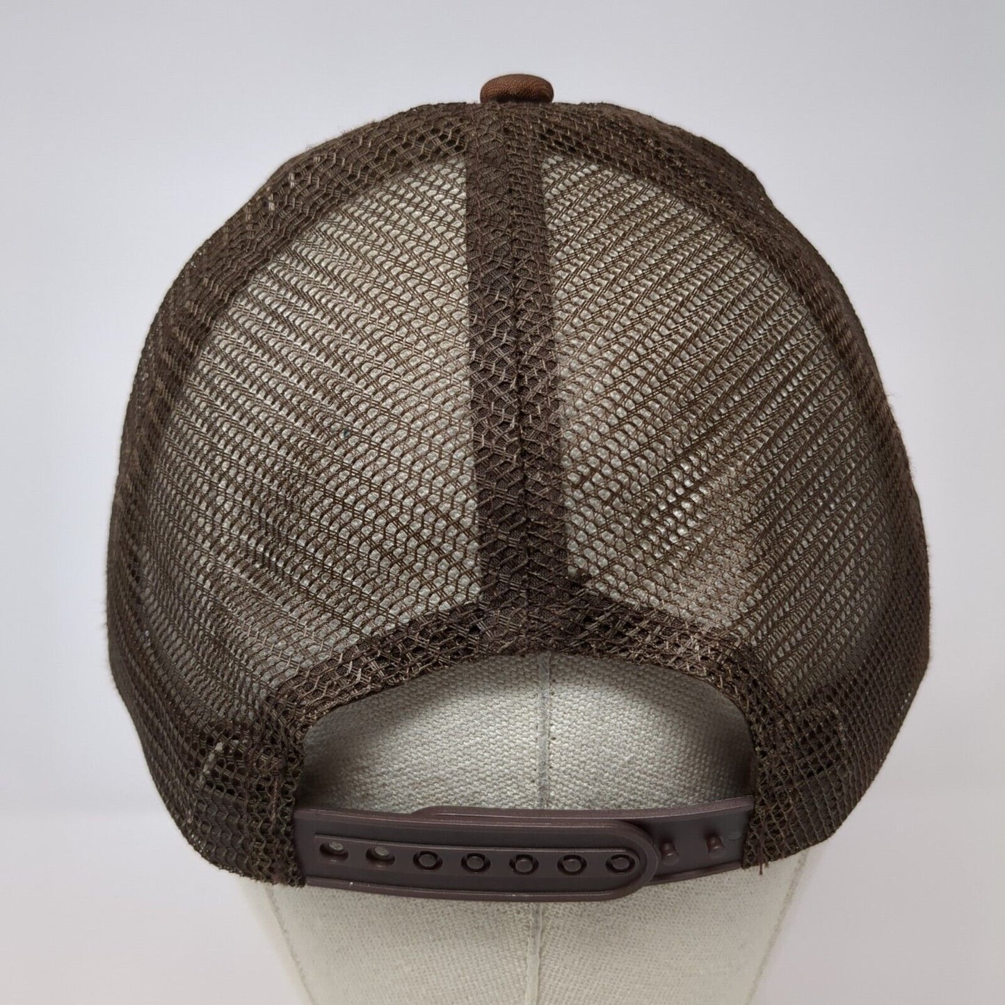 Burger King Snapback Trucker Hat Brown OS Adjustable Embroidered Mesh Back