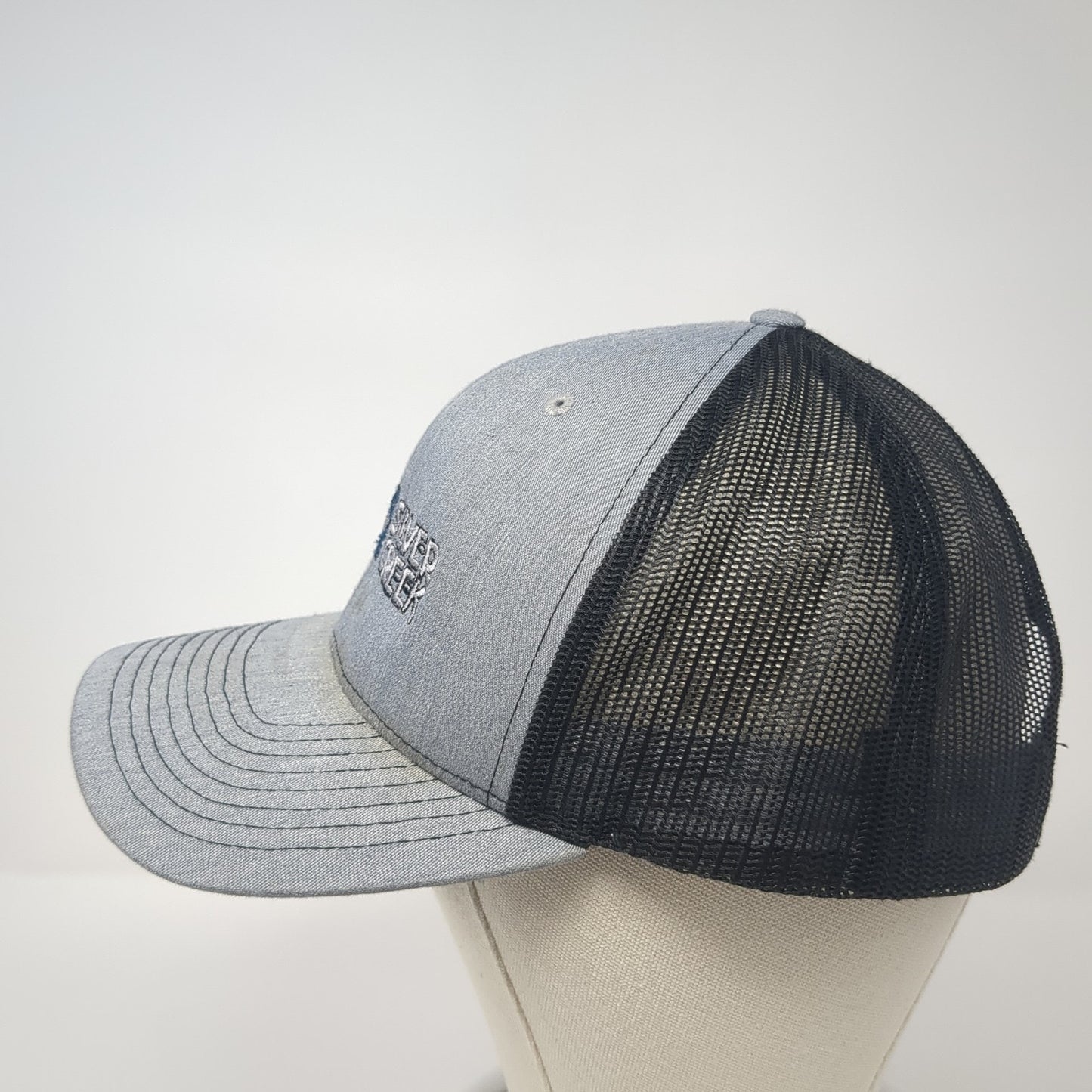 Silver Creek Snapback Trucker Hat Gray One Size Adjustable Mesh Back Richardson