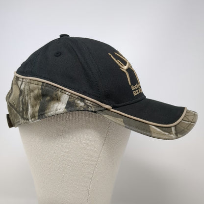 Rocky Mountain Elk Foundation Baseball Cap Black Camo One Size Strapback Hat