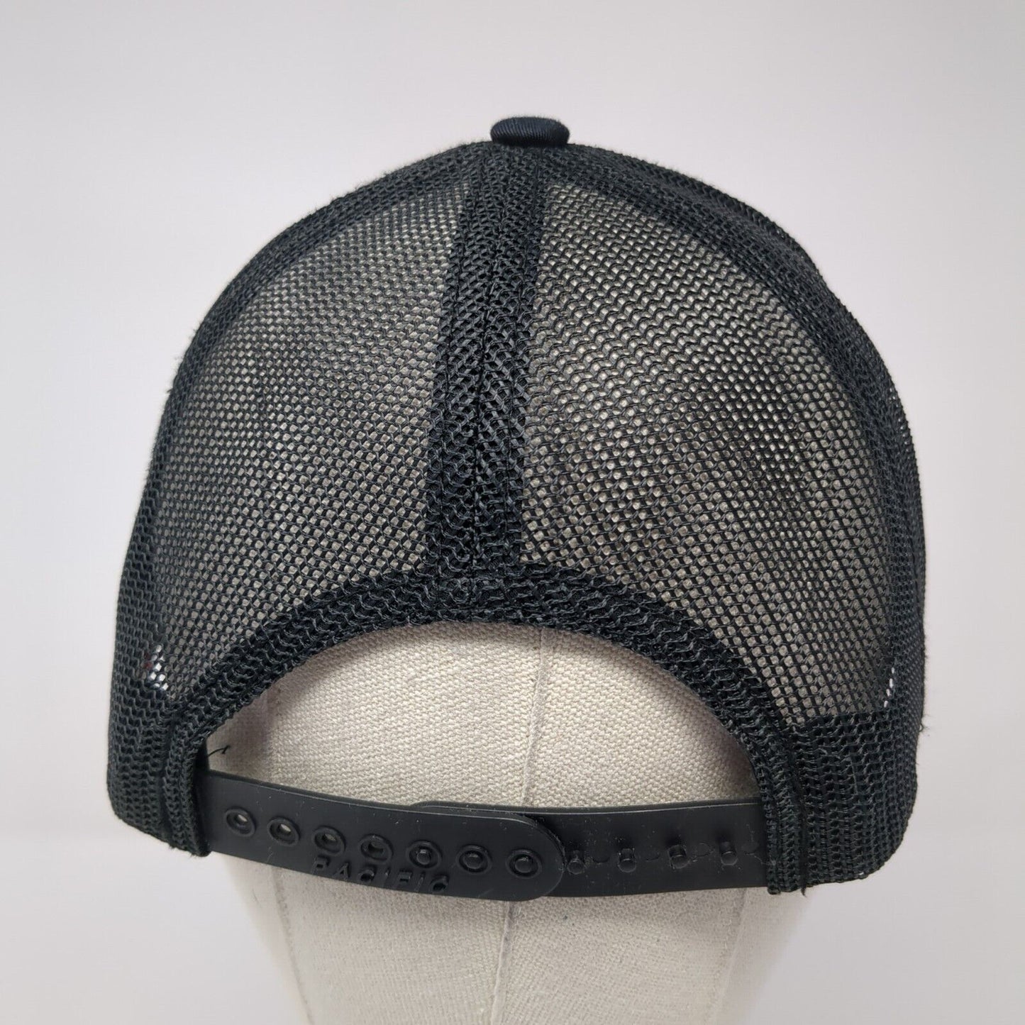 CSC Snapback Mesh Back Trucker Hat Black One Size Pacific Headwear
