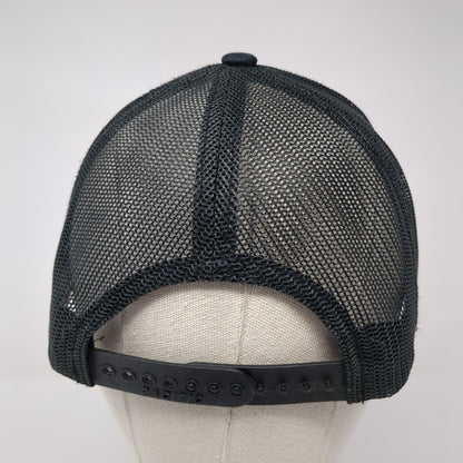 CSC Snapback Mesh Back Trucker Hat Black One Size Pacific Headwear