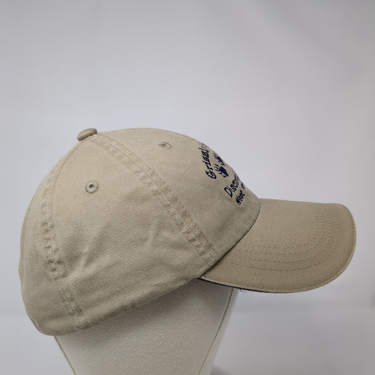 Grizzly & Wolf Discovery Center Strapback Hat Tan One Size Port Authority