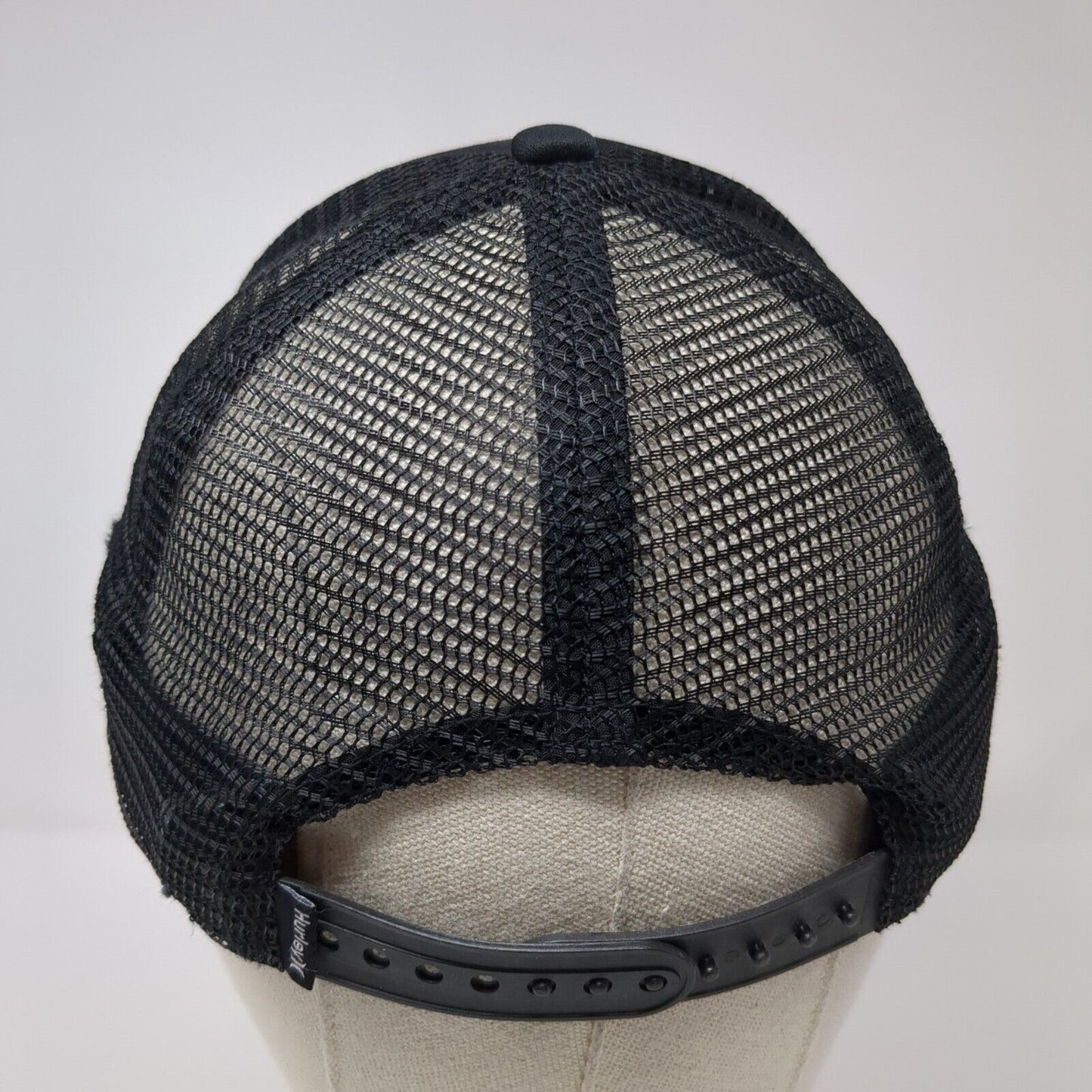 Aloha Hawaii Snapback Trucker Hat Black One Size Adjustable Mesh Back 6 Panel