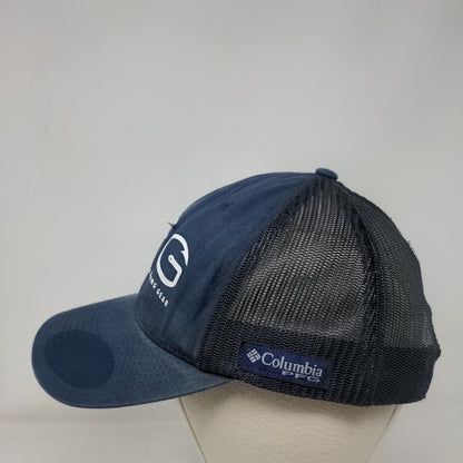 Columbia PFG Performance Fishing Gear Snapback Trucker Hat Blue OS High Crown