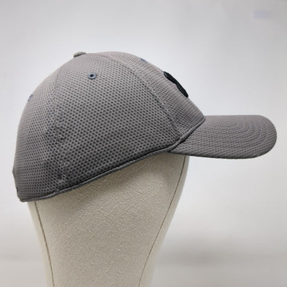 Under Armour Fitted Hat Gray MD/LG Embroidered Logo Solid 6 Panel