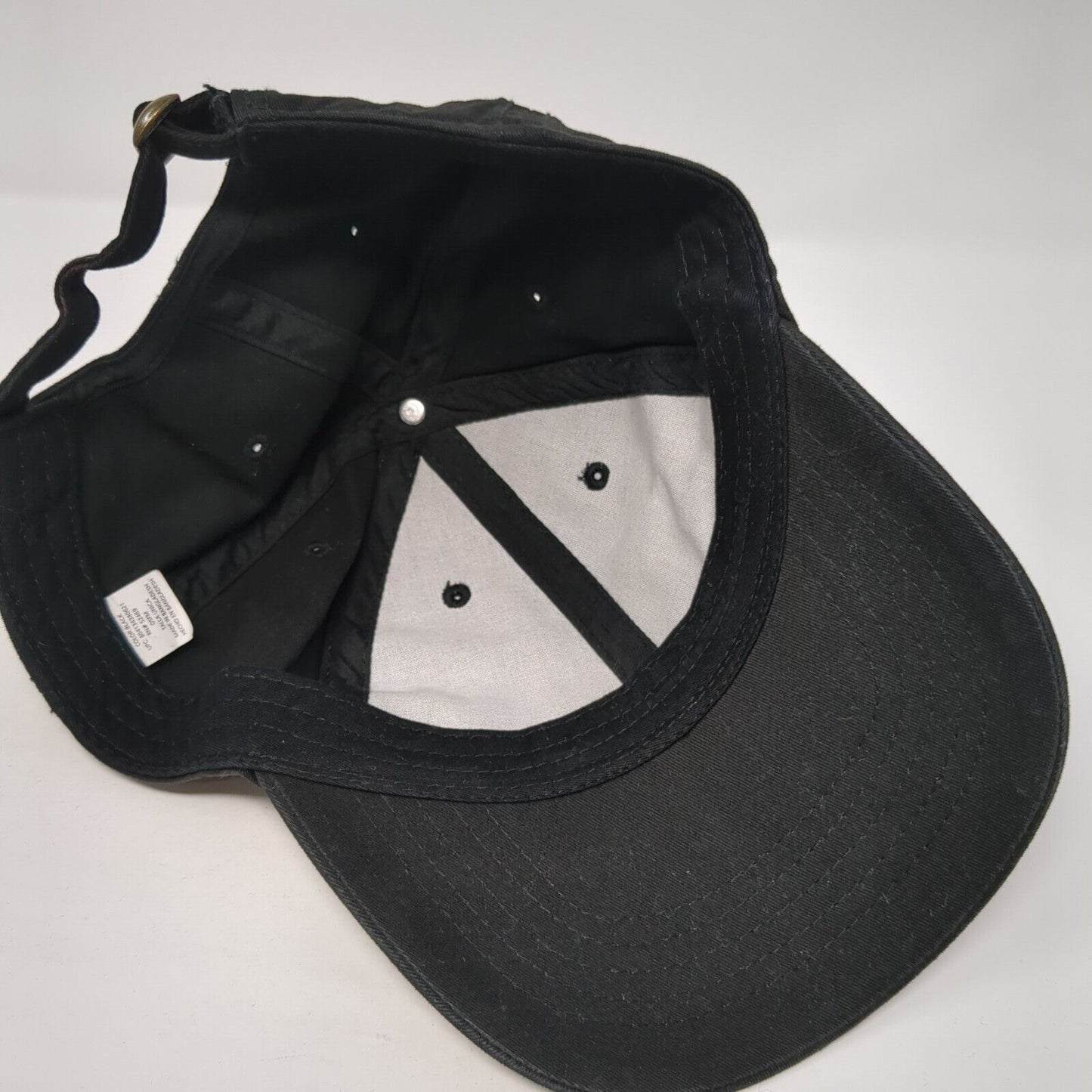 Unbranded Slideback Hat Black One Size Adjustable Blank Vent Holes
