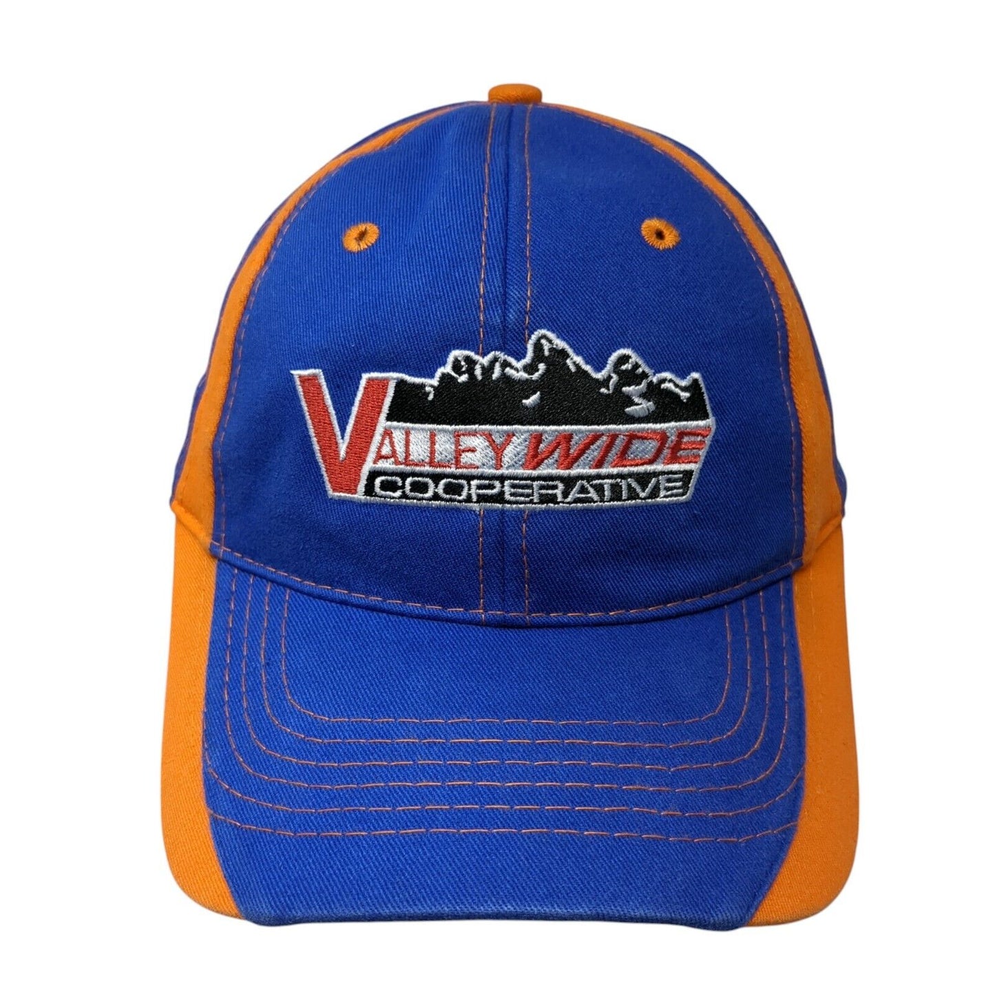 Valley Wide Cooperative Strapback Hat Blue One Size Adjustable Embroidered