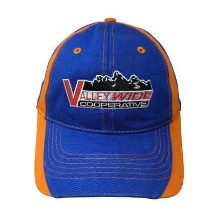 Valley Wide Cooperative Strapback Hat Blue One Size Adjustable Embroidered