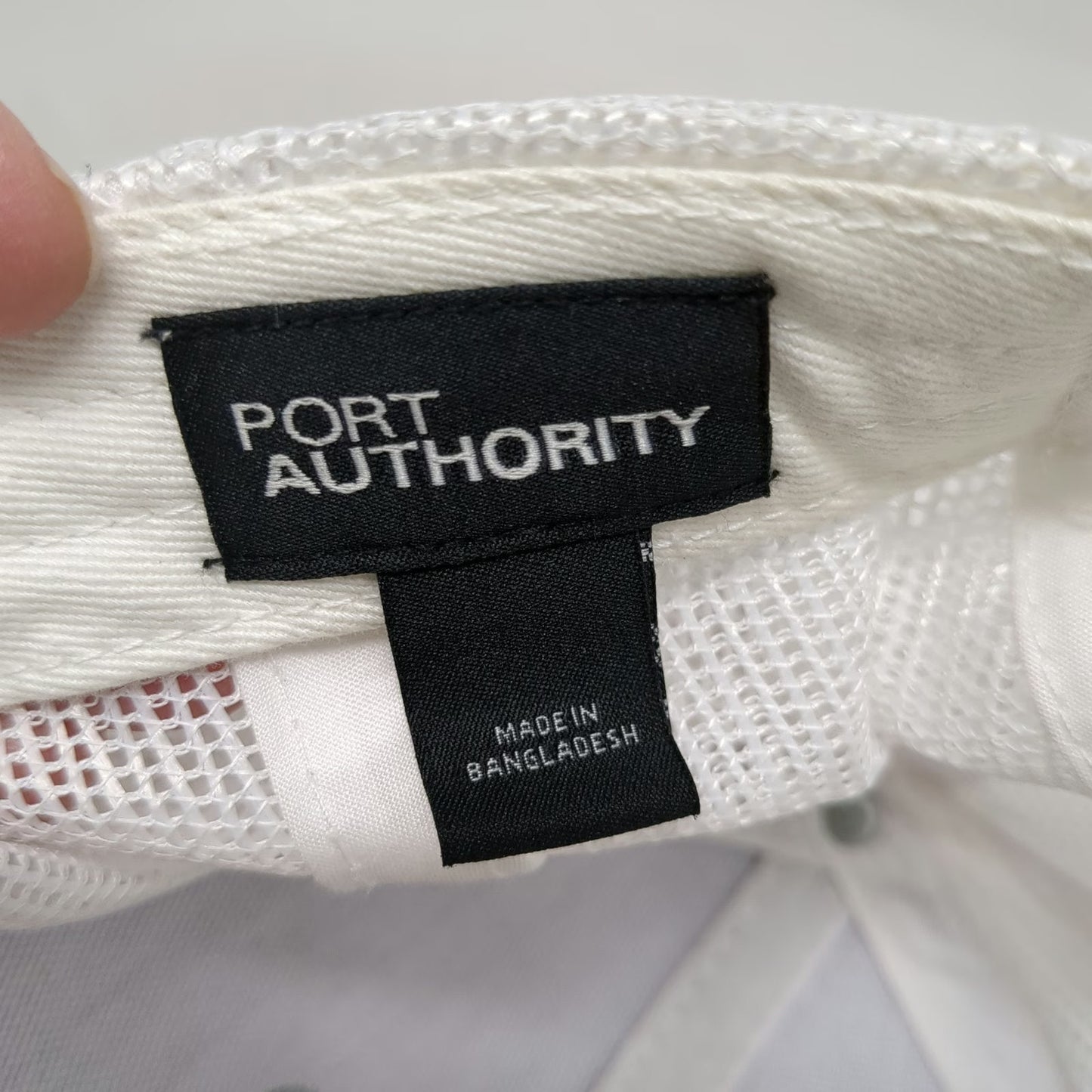 Port Authority Trucker Hat Gray One Size Driscoll Potato Mascot Mesh Snapback