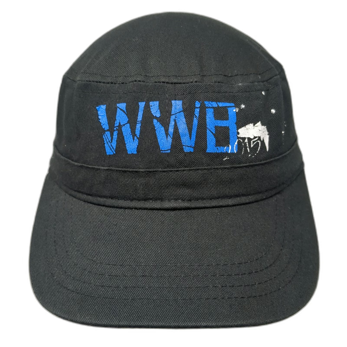 Army Cap Black Blue White Silver One Size WWE 2015 Australia Tour Graphic hat