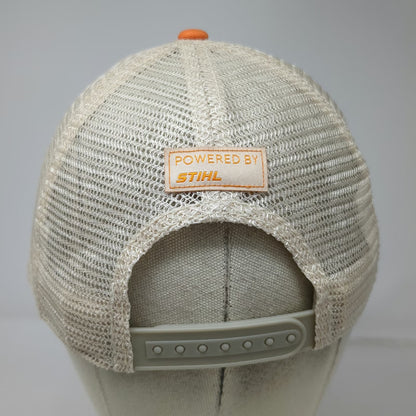 Stihl Trucker Hat Orange One Size Chainsaw Patch Mesh Snapback Tool Logo Cap